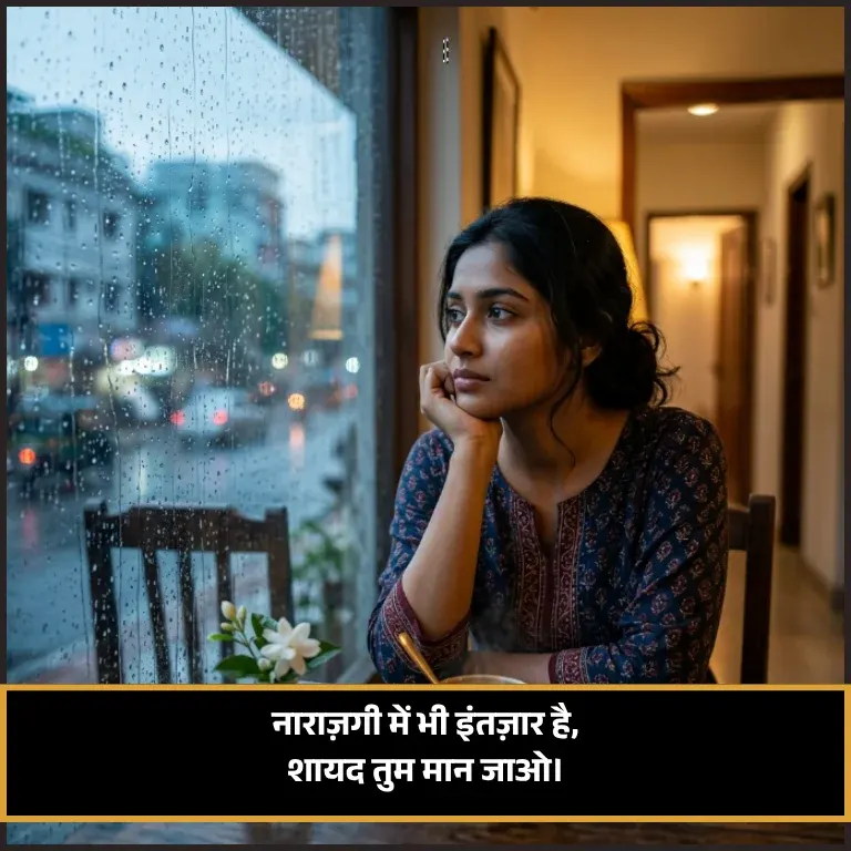 Narazgi Shayari 2 Lines in Hindi