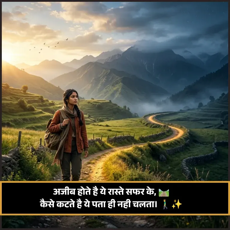 Safar Shayari 2 Line in Hindi Safar Shayari 2 Line in Hindi