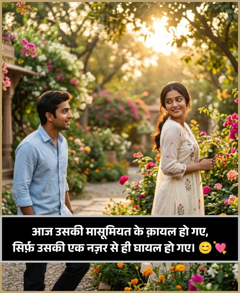 Cute Shayari 2 Line for Girl