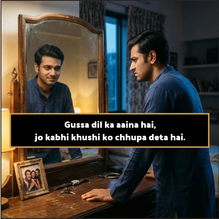 Gussa Shayari in Hindi English