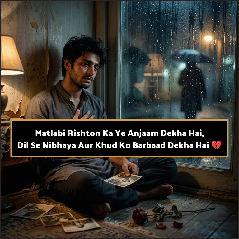 Matlabi Rishte Dhoka Shayari English Matlabi Rishte Dhoka Shayari English